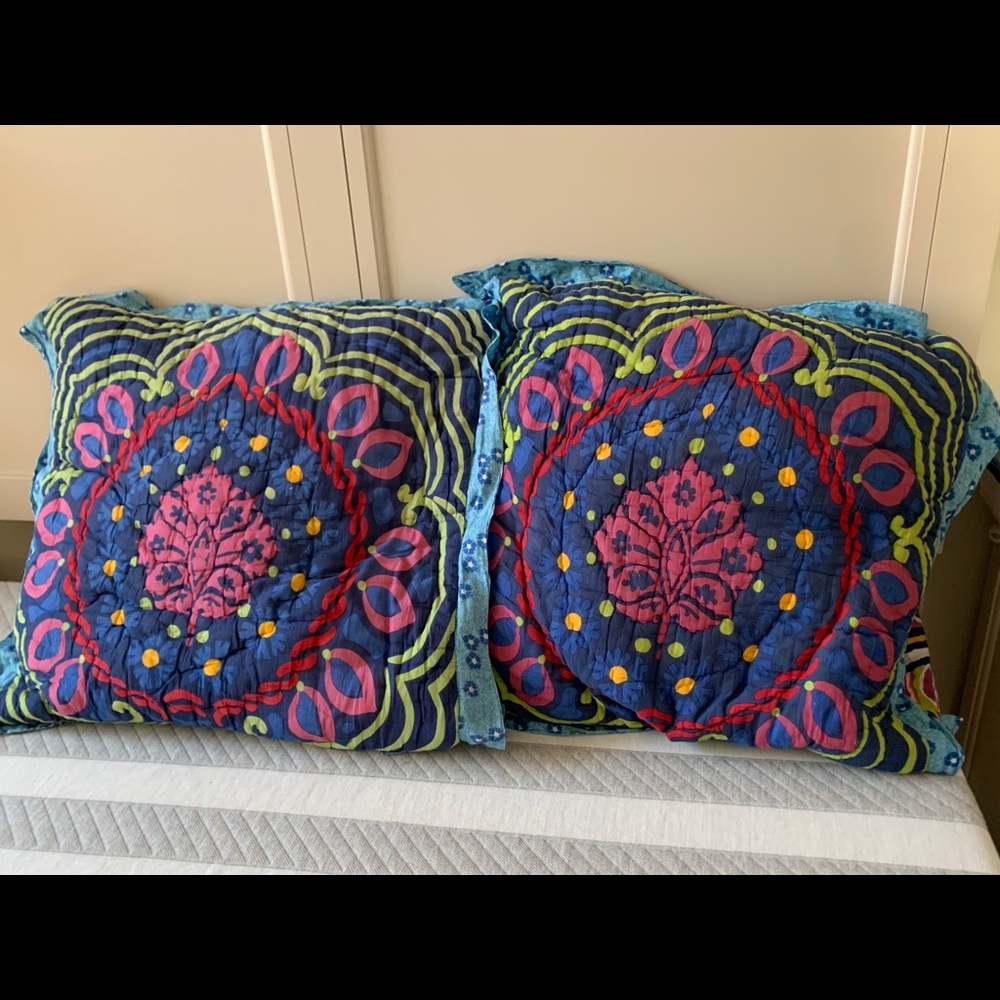 Anthropologie pillow shams